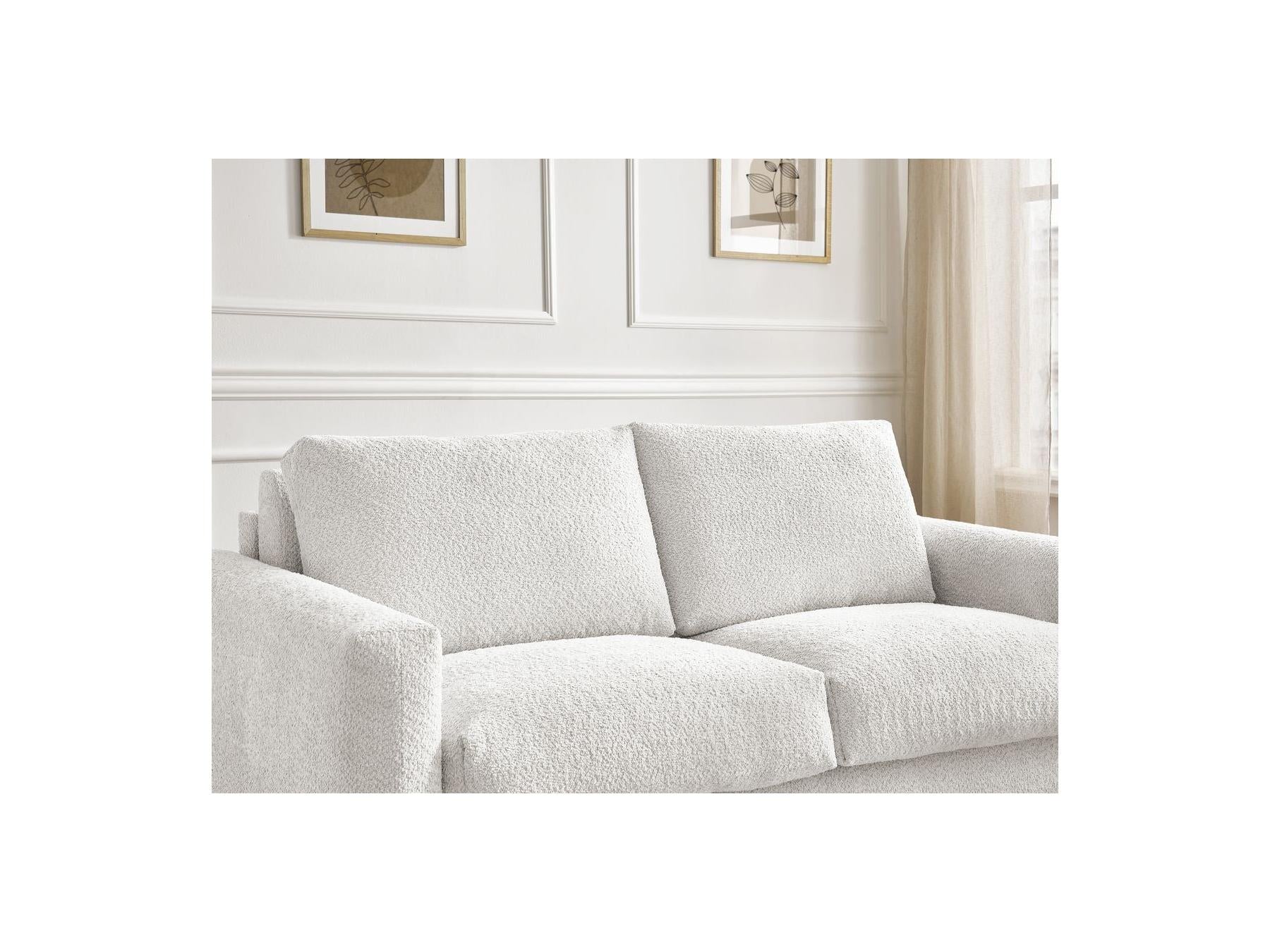 Cocoone - Canapé Droit Convertible Nouveau Ouverture Express - Tissu Bouclette