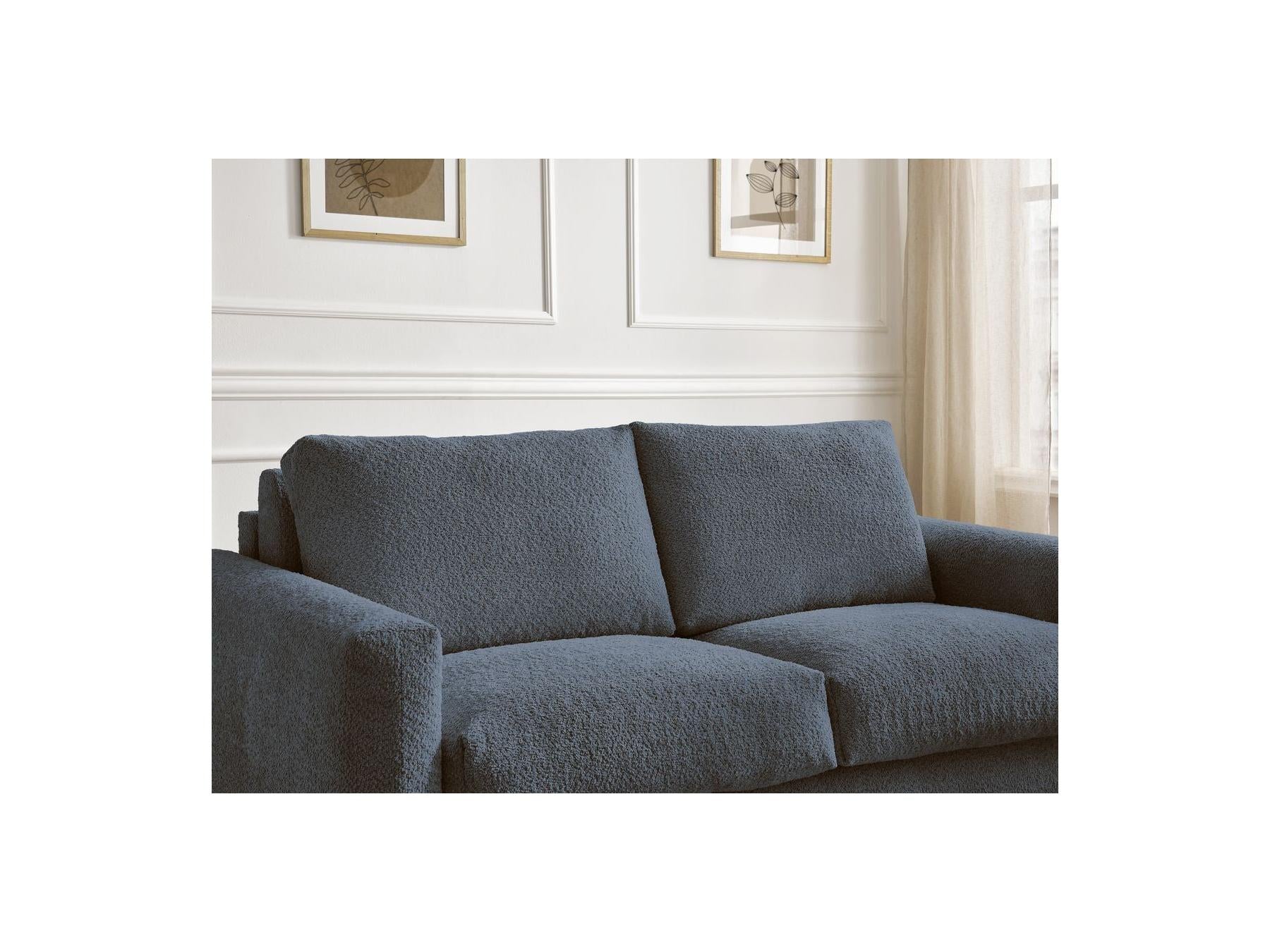 Cocoone - Canapé Droit Convertible Nouveau Ouverture Express - Tissu Bouclette