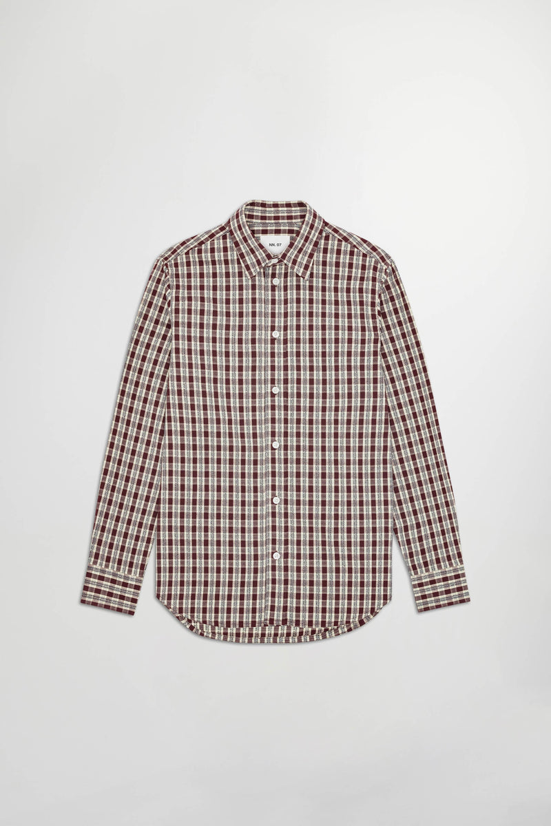 Chemise Colby Shirt - Wine Check