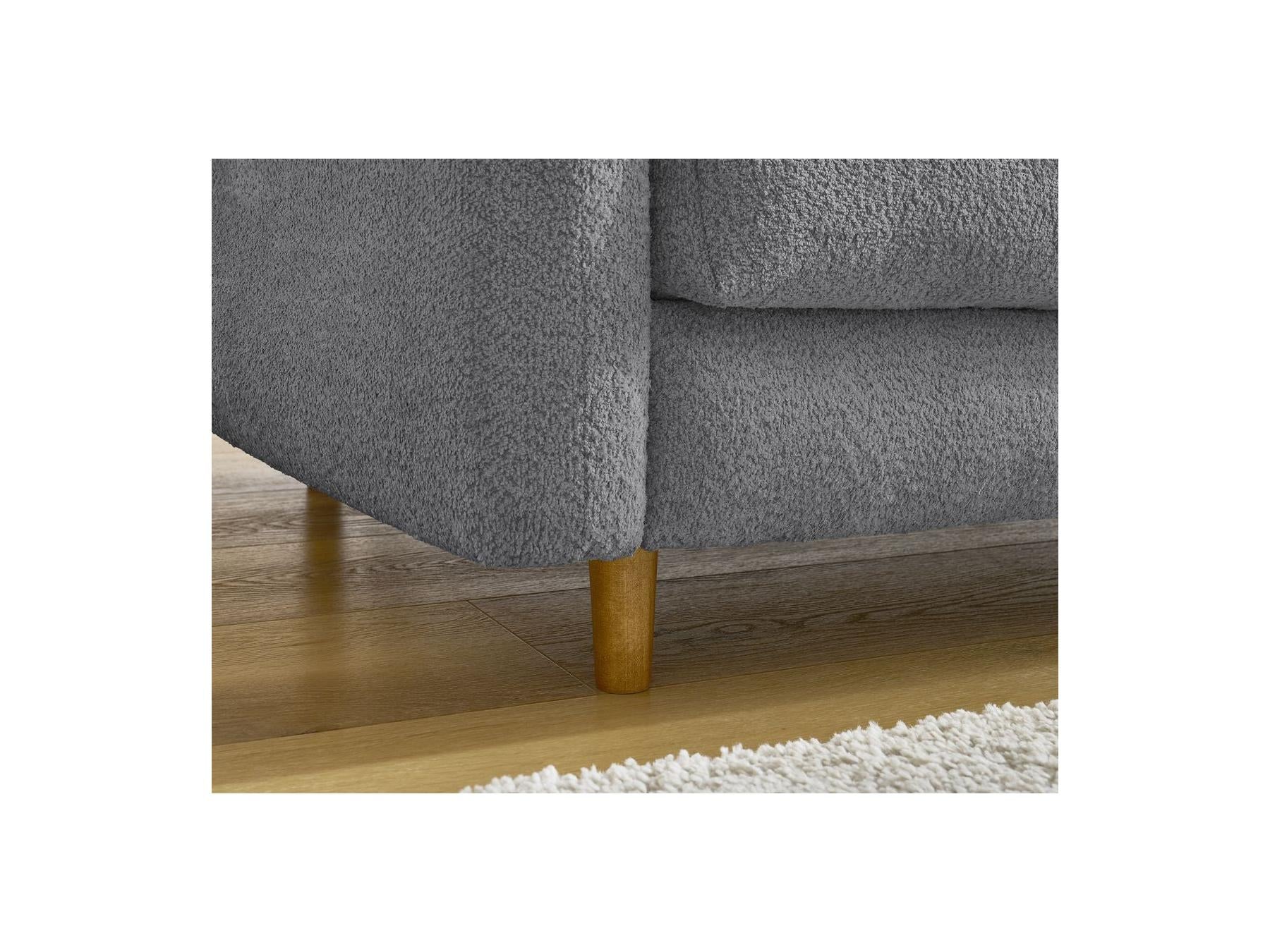 Cocoone - Canapé Droit Convertible Nouveau Ouverture Express - Tissu Bouclette