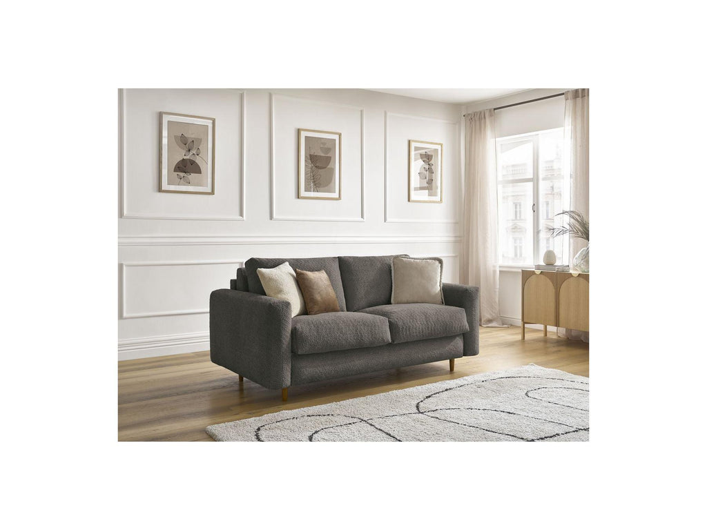 Cocoone - Canapé Droit Convertible Nouveau Ouverture Express - Tissu Bouclette