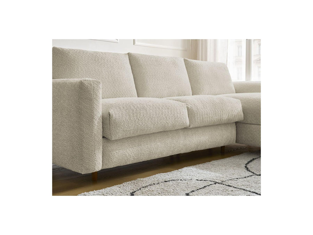 Cocoone - Canapé D'Angle Réversible Convertible Nouveau Ouverture Express - Tissu Bouclette