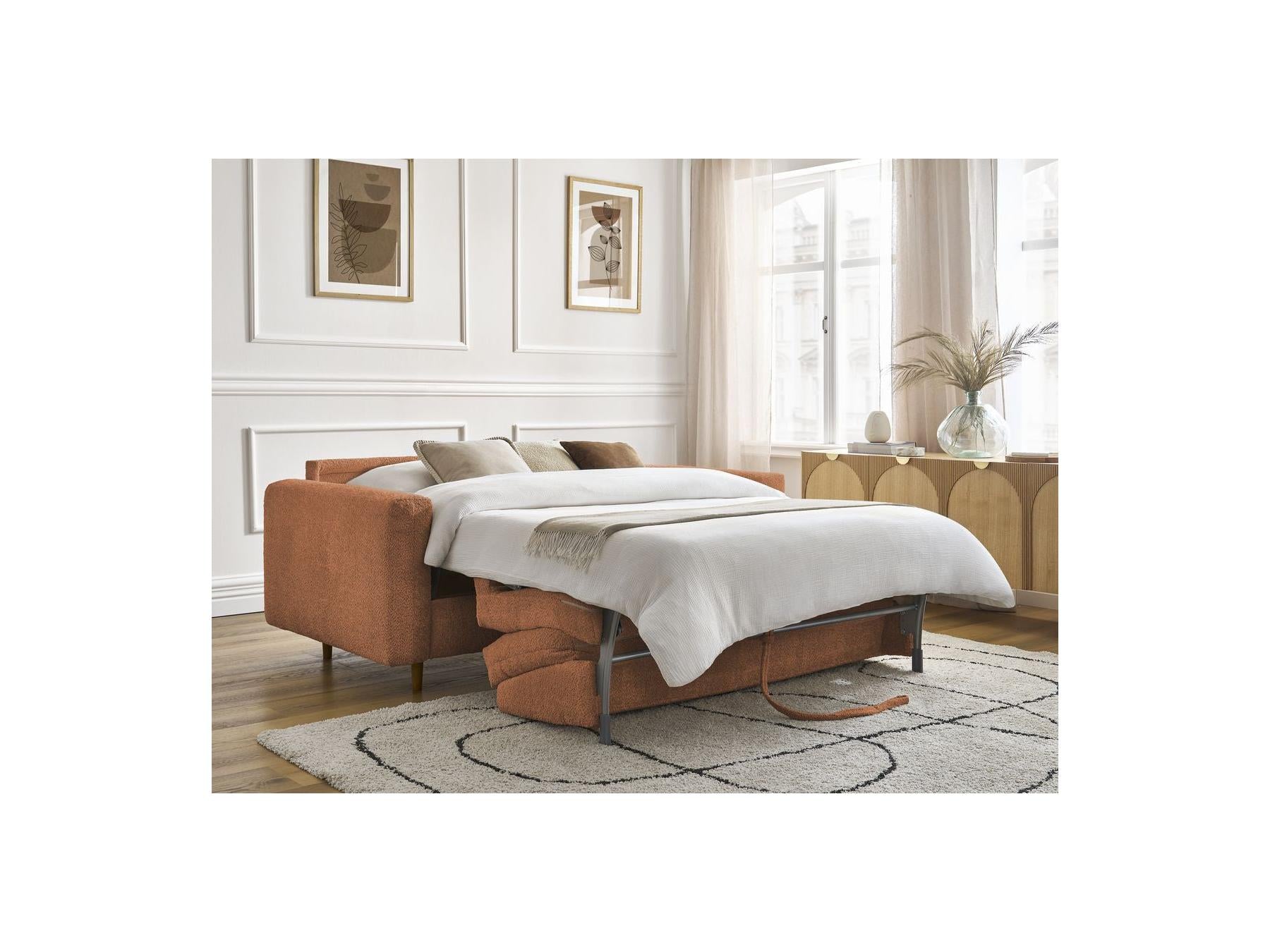 Cocoone - Canapé Droit Convertible Nouveau Ouverture Express - Tissu Bouclette