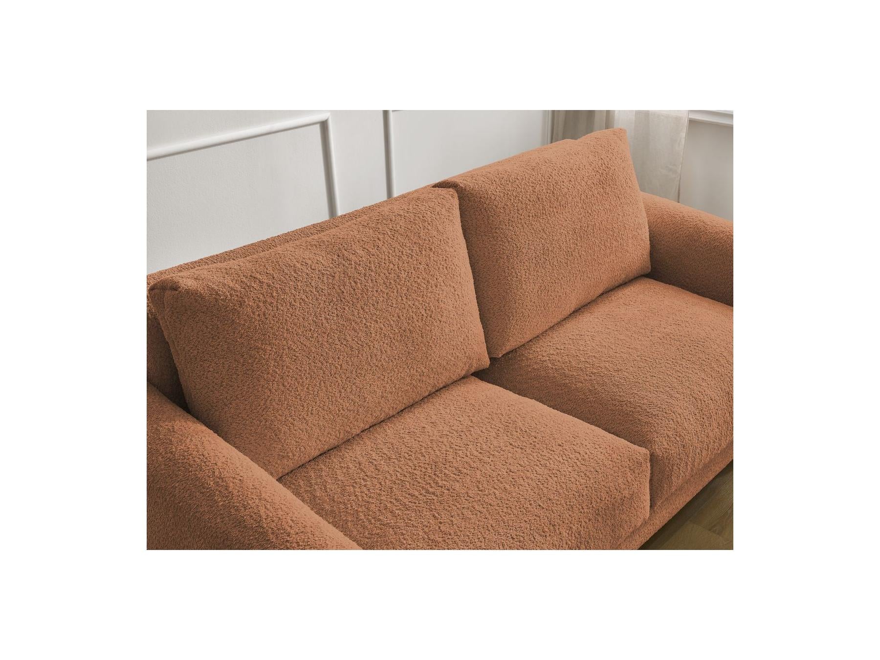 Cocoone - Canapé Droit Convertible Nouveau Ouverture Express - Tissu Bouclette