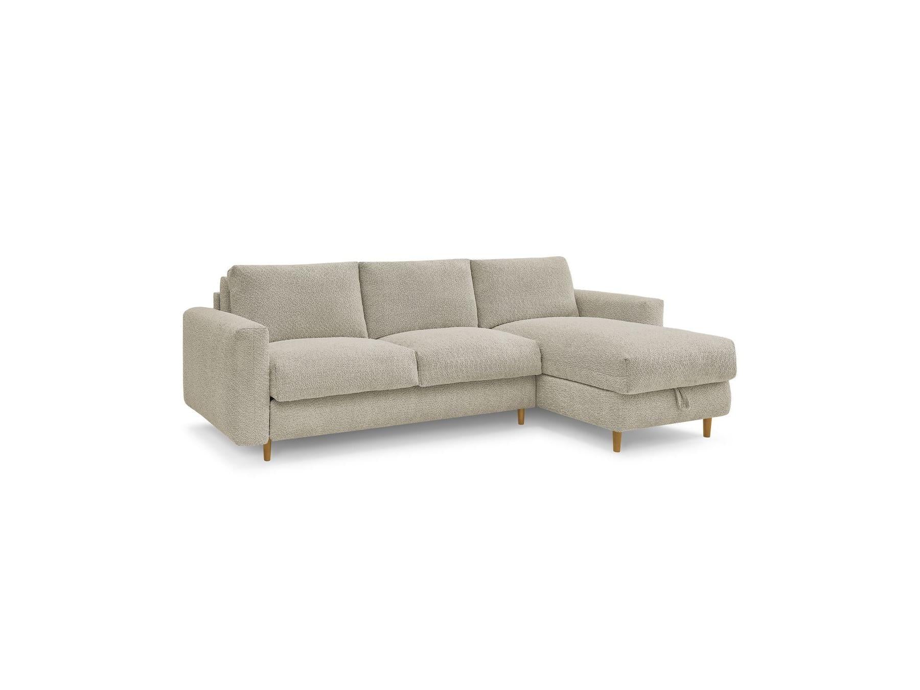 Cocoone - Canapé D'Angle Réversible Convertible Nouveau Ouverture Express - Tissu Bouclette