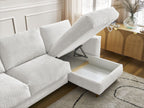 Cocoone - Canapé D'Angle Réversible Convertible Nouveau Ouverture Express - Tissu Bouclette