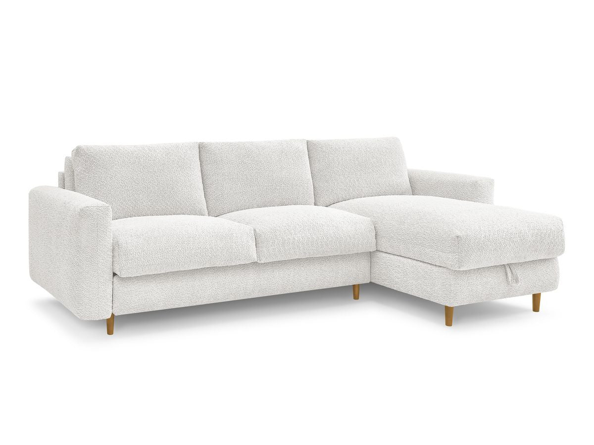 Cocoone - Canapé D'Angle Réversible Convertible Nouveau Ouverture Express - Tissu Bouclette