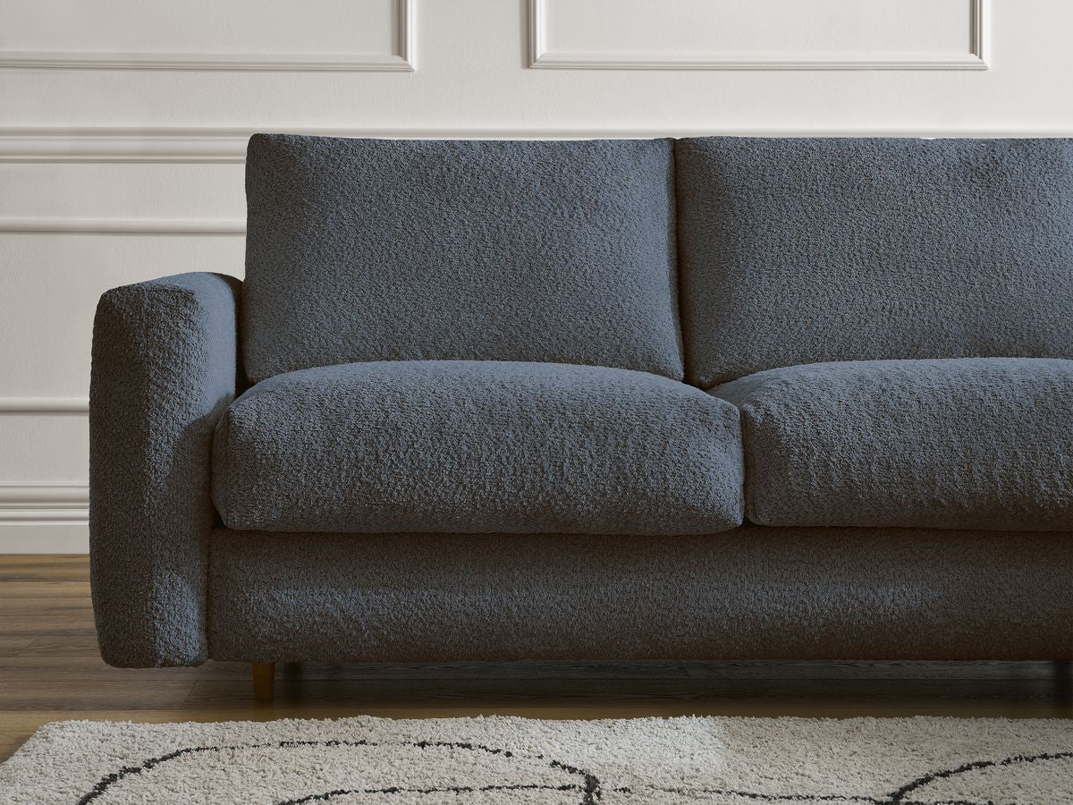 Cocoone - Canapé D'Angle Réversible Convertible Nouveau Ouverture Express - Tissu Bouclette