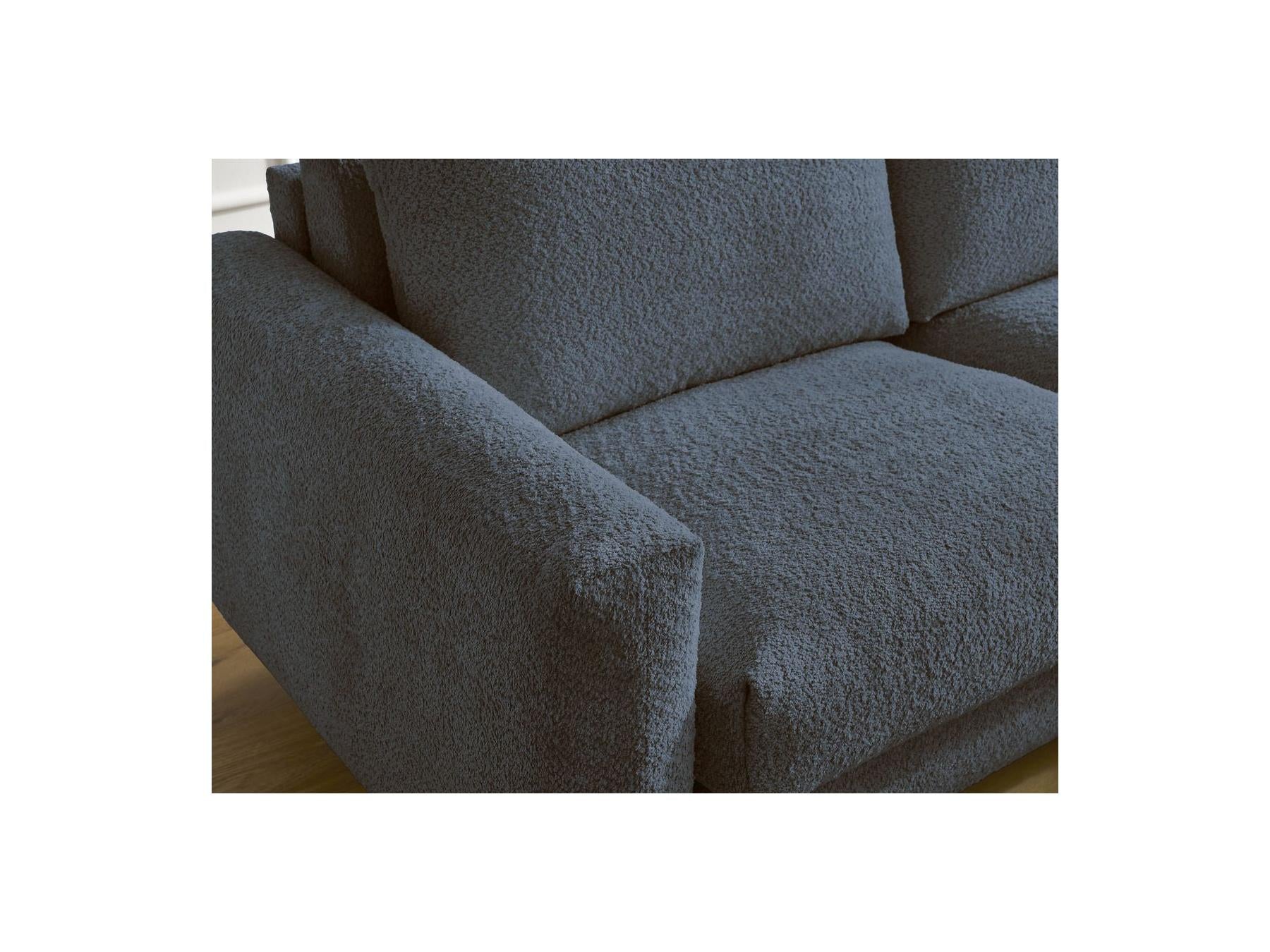 Cocoone - Canapé D'Angle Réversible Convertible Nouveau Ouverture Express - Tissu Bouclette