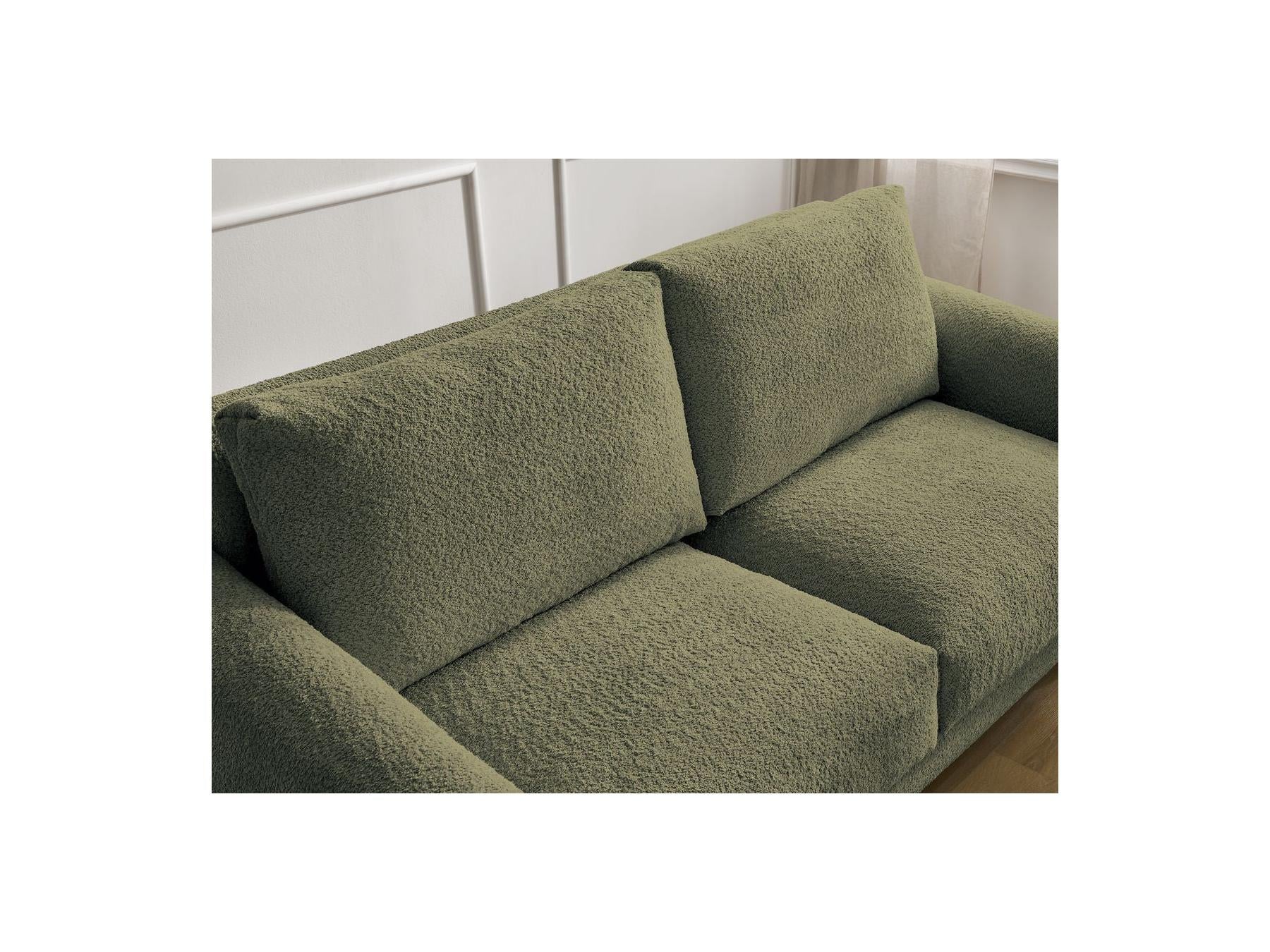 Cocoone - Canapé Droit Convertible Nouveau Ouverture Express - Tissu Bouclette