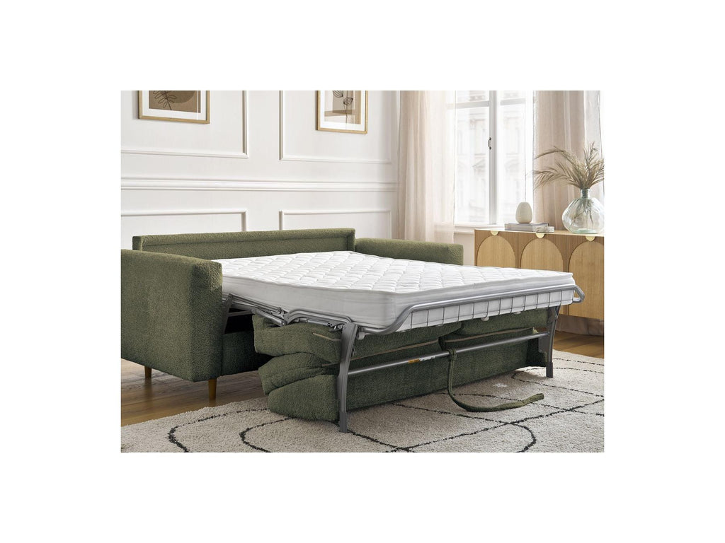 Cocoone - Canapé Droit Convertible Nouveau Ouverture Express - Tissu Bouclette