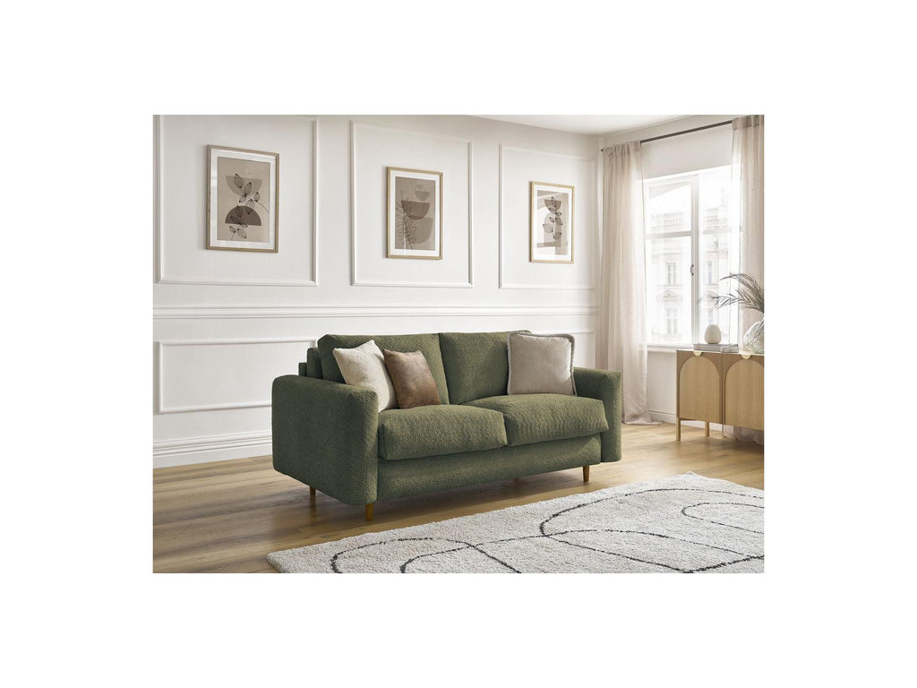 Cocoone - Canapé Droit Convertible Nouveau Ouverture Express - Tissu Bouclette