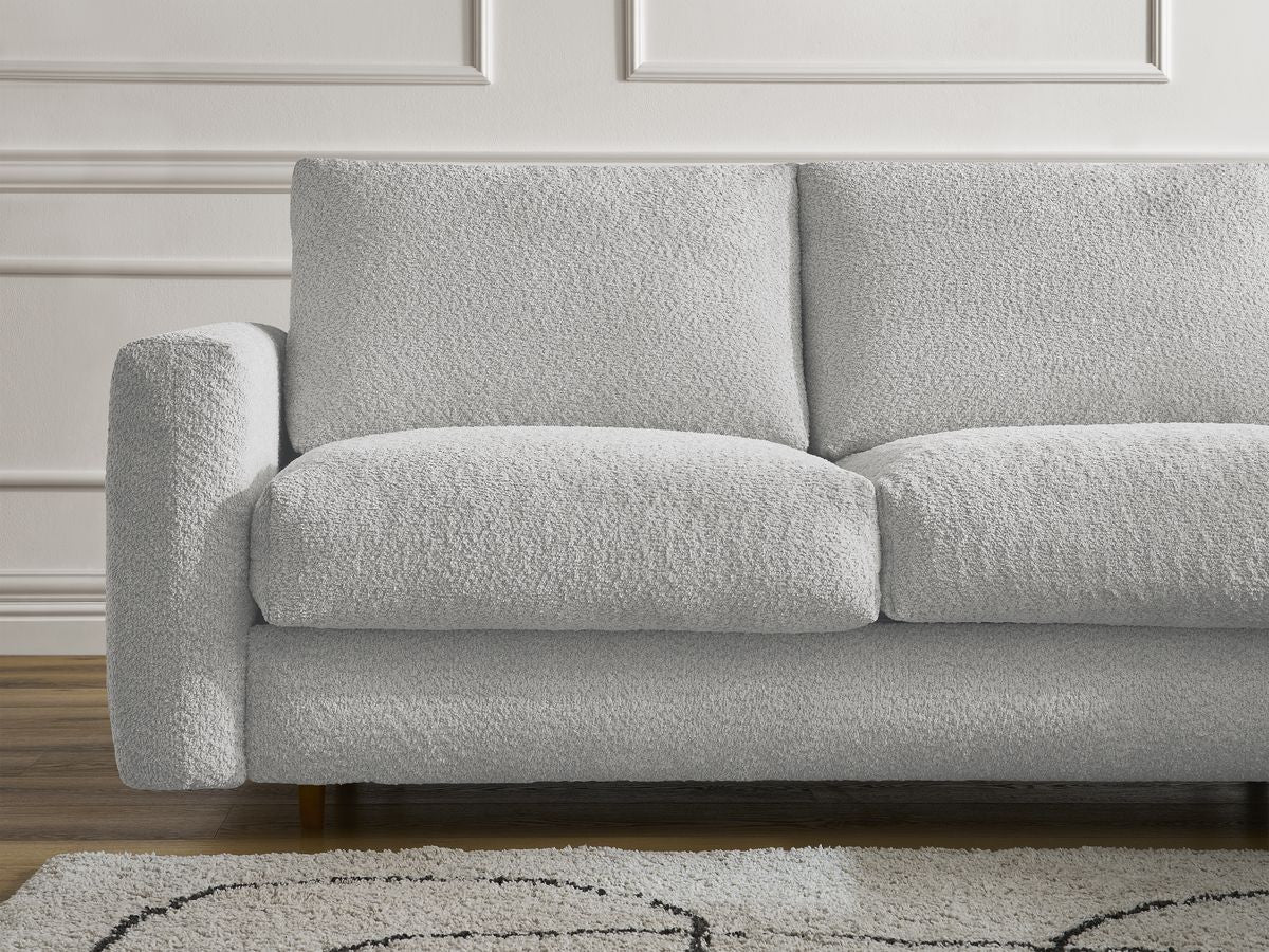 Cocoone - Canapé D'Angle Réversible Convertible Nouveau Ouverture Express - Tissu Bouclette