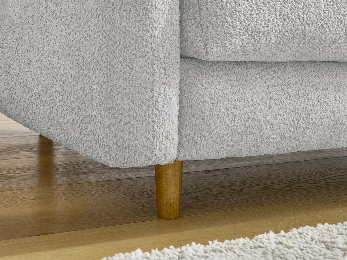 Cocoone - Canapé D'Angle Réversible Convertible Nouveau Ouverture Express - Tissu Bouclette