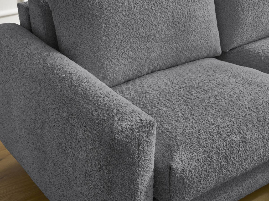Cocoone - Canapé D'Angle Réversible Convertible Nouveau Ouverture Express - Tissu Bouclette
