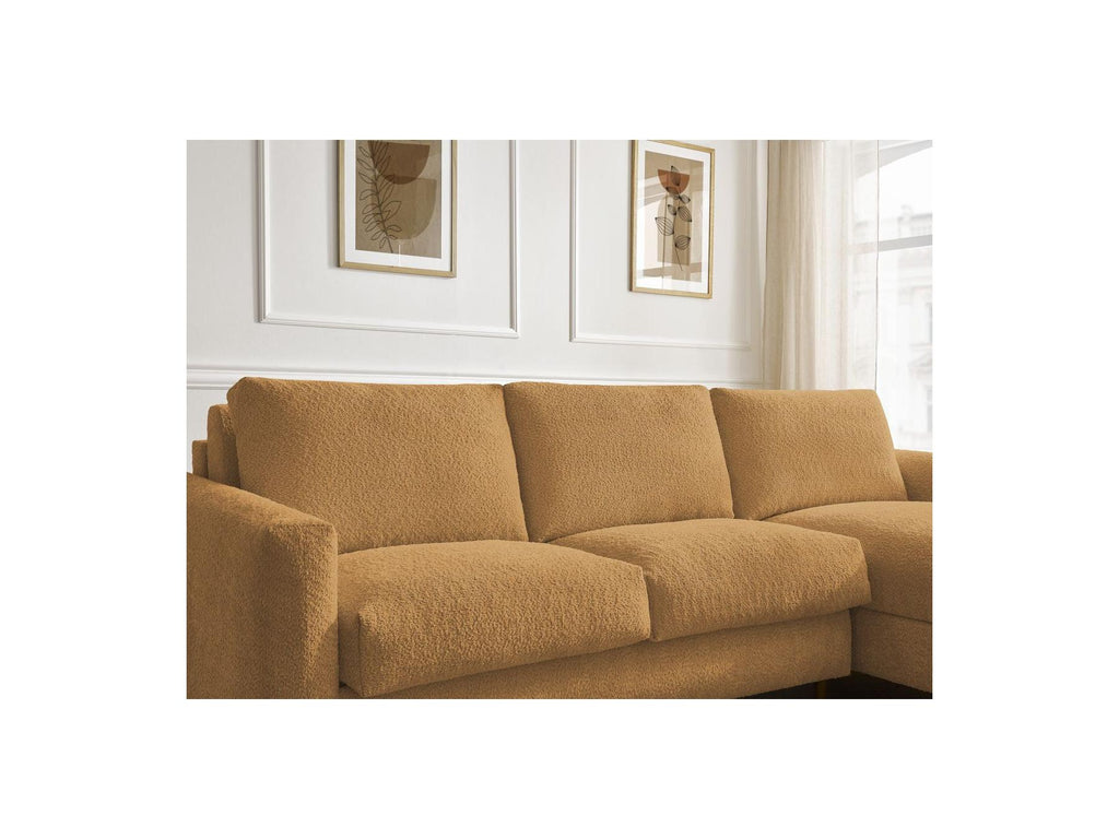 Cocoone - Canapé D'Angle Réversible Convertible Nouveau Ouverture Express - Tissu Bouclette