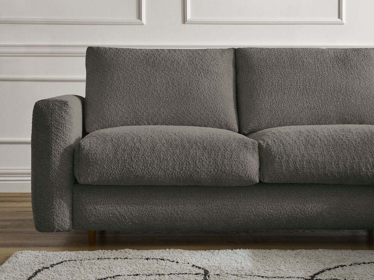 Cocoone - Canapé D'Angle Réversible Convertible Nouveau Ouverture Express - Tissu Bouclette