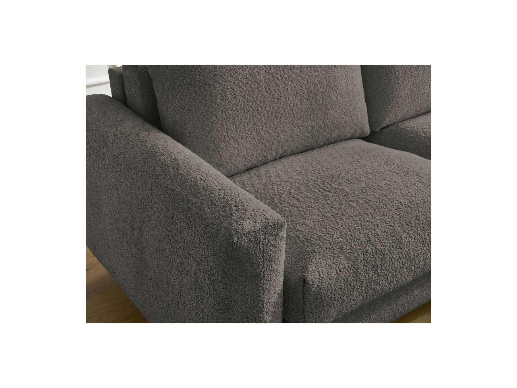 Cocoone - Canapé D'Angle Réversible Convertible Nouveau Ouverture Express - Tissu Bouclette