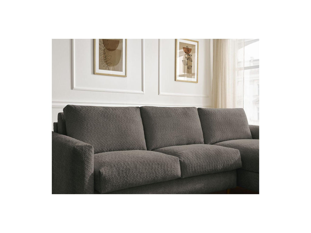 Cocoone - Canapé D'Angle Réversible Convertible Nouveau Ouverture Express - Tissu Bouclette