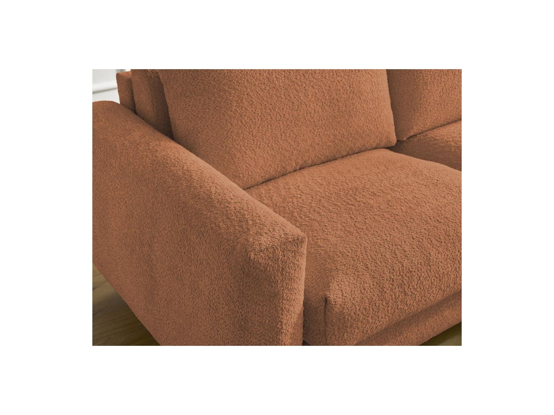 Cocoone - Canapé D'Angle Réversible Convertible Nouveau Ouverture Express - Tissu Bouclette