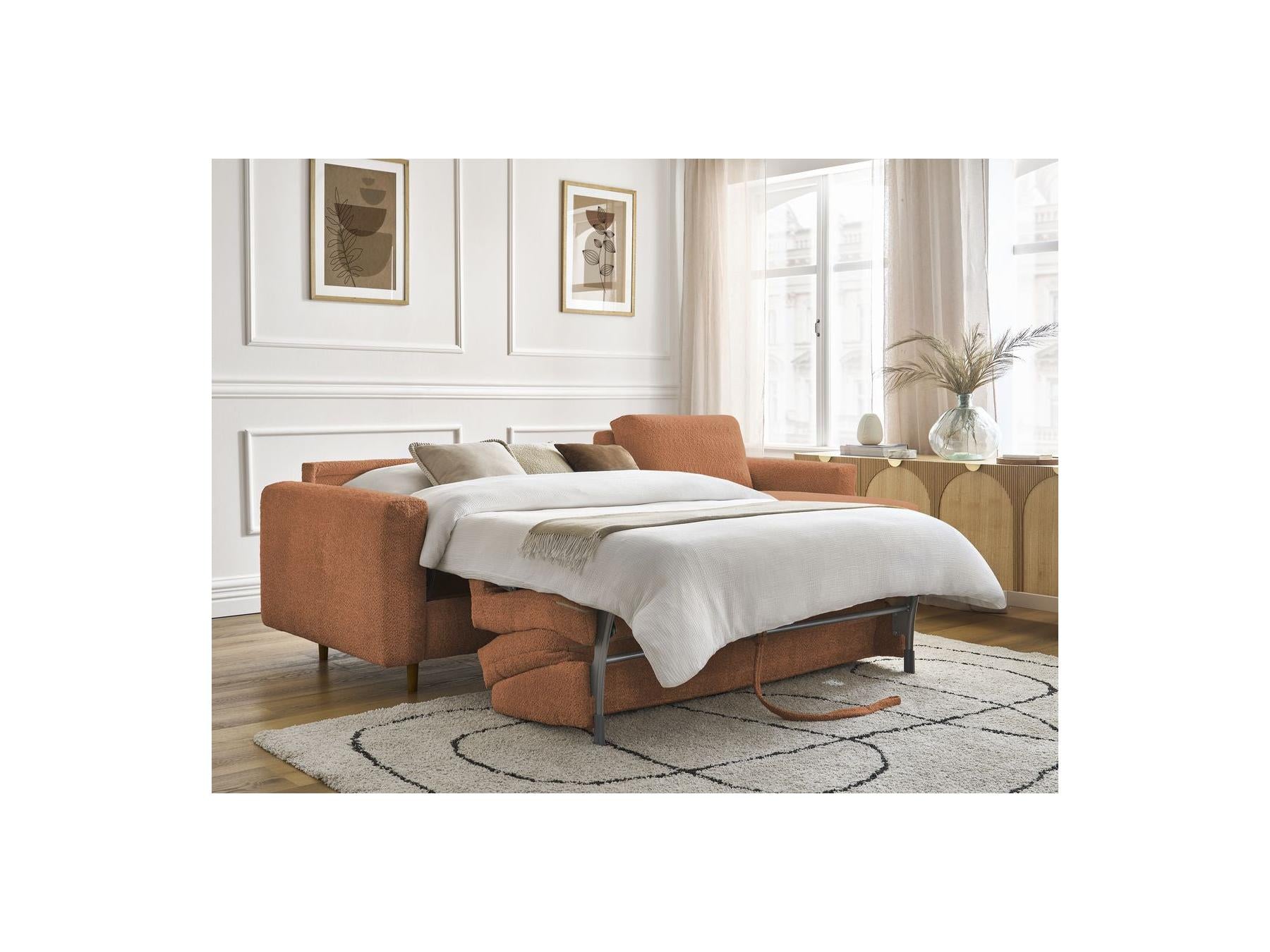 Cocoone - Canapé D'Angle Réversible Convertible Nouveau Ouverture Express - Tissu Bouclette
