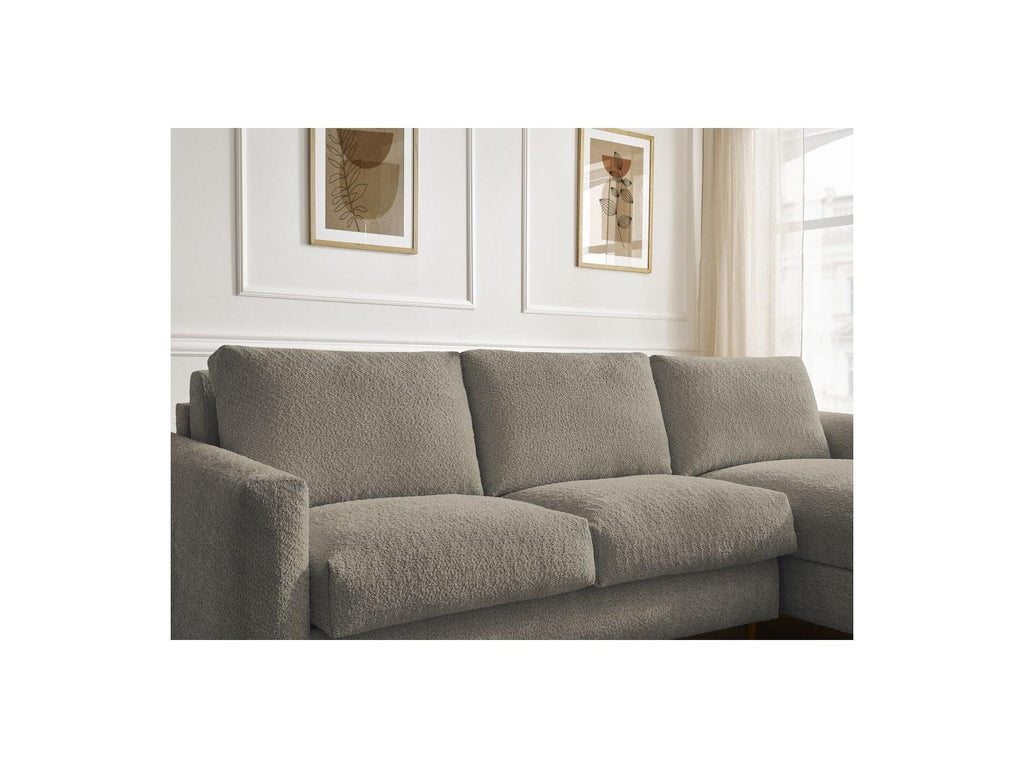 Cocoone - Canapé D'Angle Réversible Convertible Nouveau Ouverture Express - Tissu Bouclette