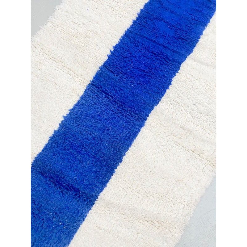 Tapis Berbère Marocain Beni Ouarain - Bleu Majorelle