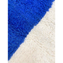 Tapis Berbère Marocain Beni Ouarain - Bleu Majorelle