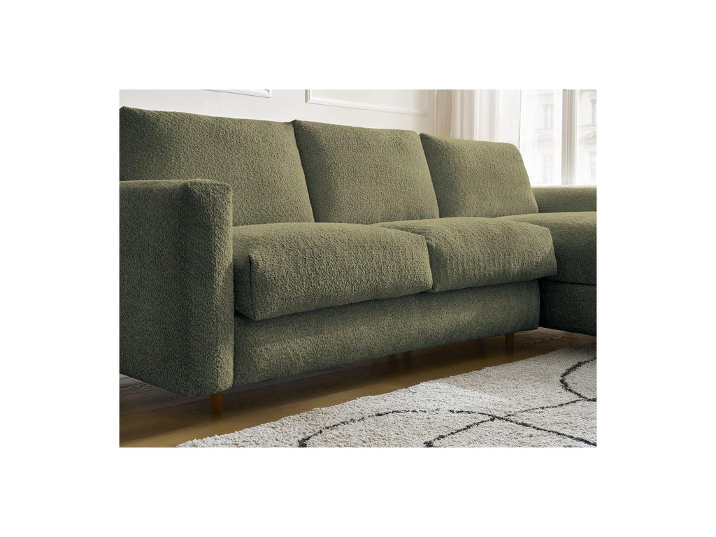Cocoone - Canapé D'Angle Réversible Convertible Nouveau Ouverture Express - Tissu Bouclette