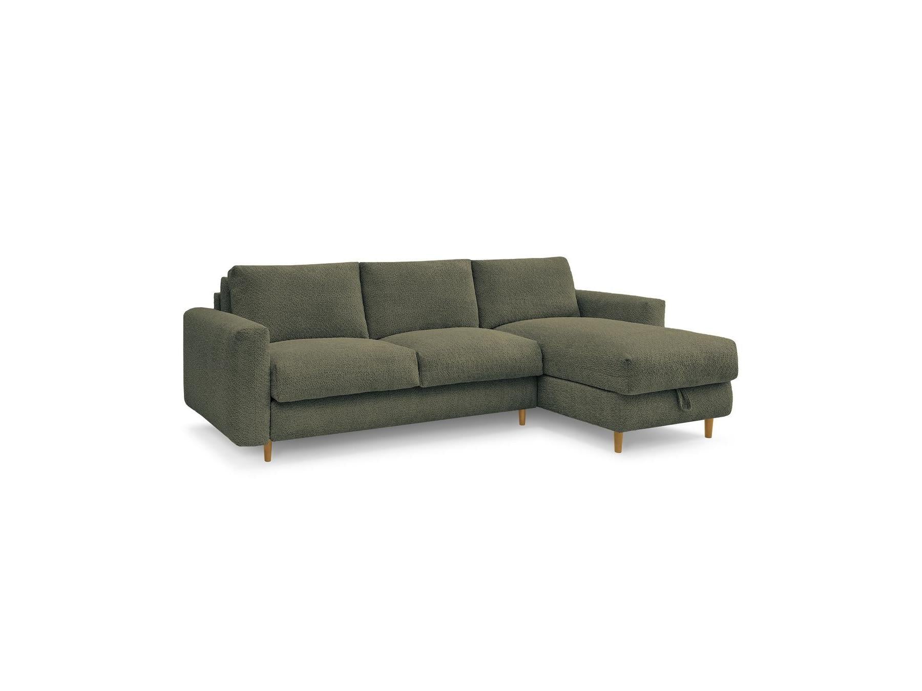 Cocoone - Canapé D'Angle Réversible Convertible Nouveau Ouverture Express - Tissu Bouclette