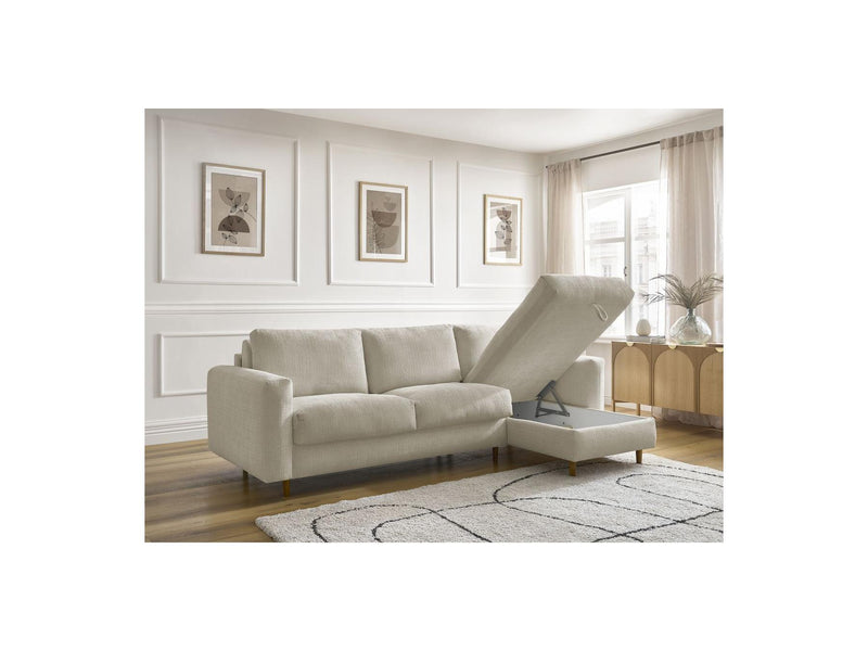 Canapé D'Angle Réversible Convertible - Nouveau Cocoone - Tissu Texturé