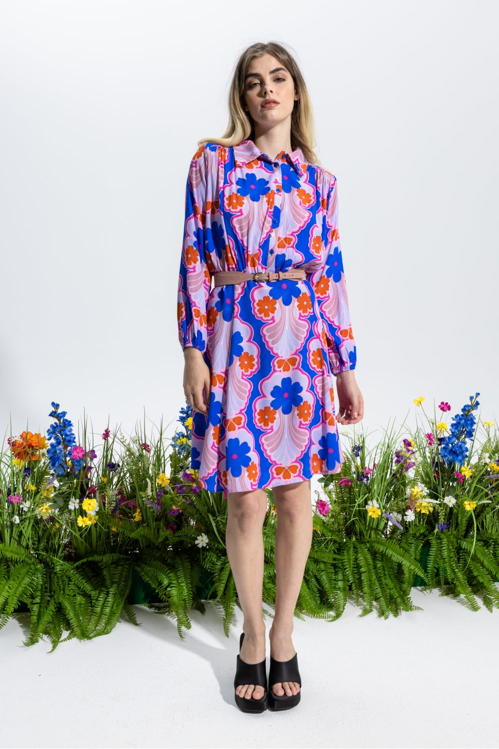 The Alice Blue Flower Dress