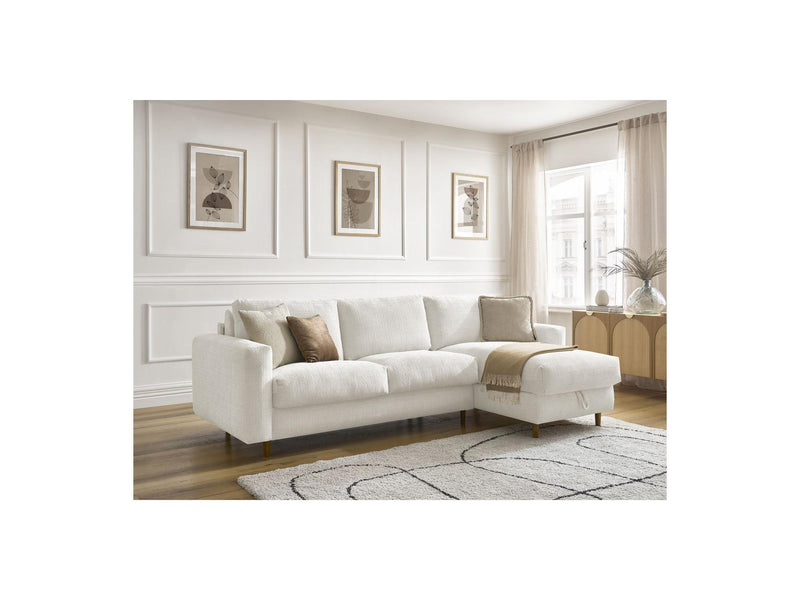 Canapé D'Angle Réversible Convertible - Nouveau Cocoone - Tissu Texturé