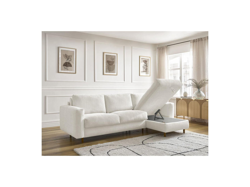 Canapé D'Angle Réversible Convertible - Nouveau Cocoone - Tissu Texturé