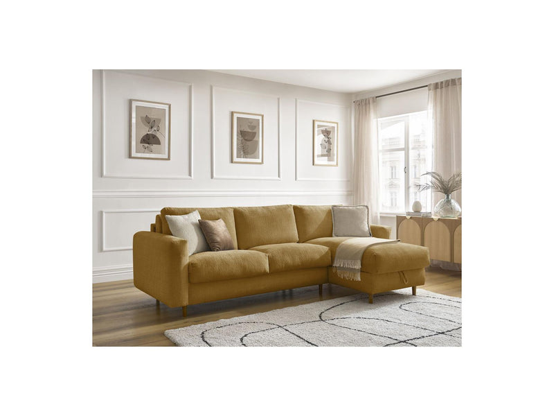 Canapé D'Angle Réversible Convertible - Nouveau Cocoone - Tissu Texturé