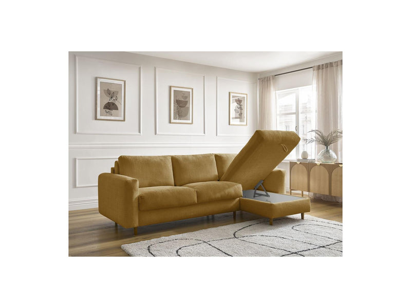 Canapé D'Angle Réversible Convertible - Nouveau Cocoone - Tissu Texturé