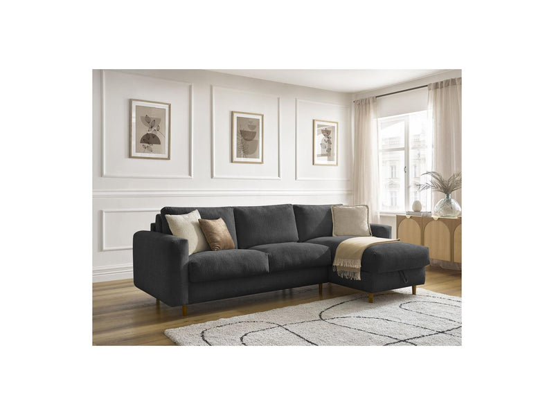 Canapé D'Angle Réversible Convertible - Nouveau Cocoone - Tissu Texturé