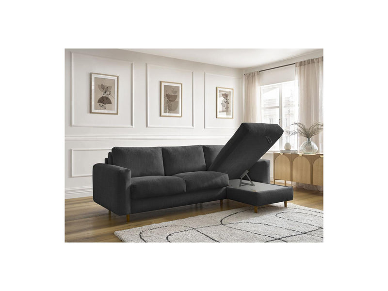 Canapé D'Angle Réversible Convertible - Nouveau Cocoone - Tissu Texturé