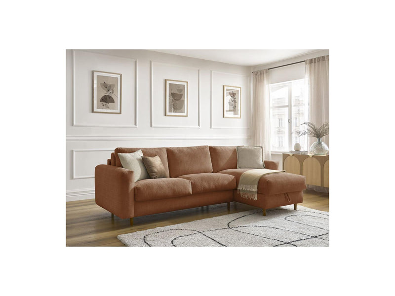 Canapé D'Angle Réversible Convertible - Nouveau Cocoone - Tissu Texturé