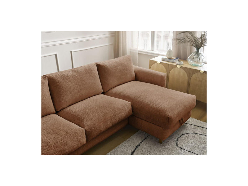 Canapé D'Angle Réversible Convertible - Nouveau Cocoone - Tissu Texturé