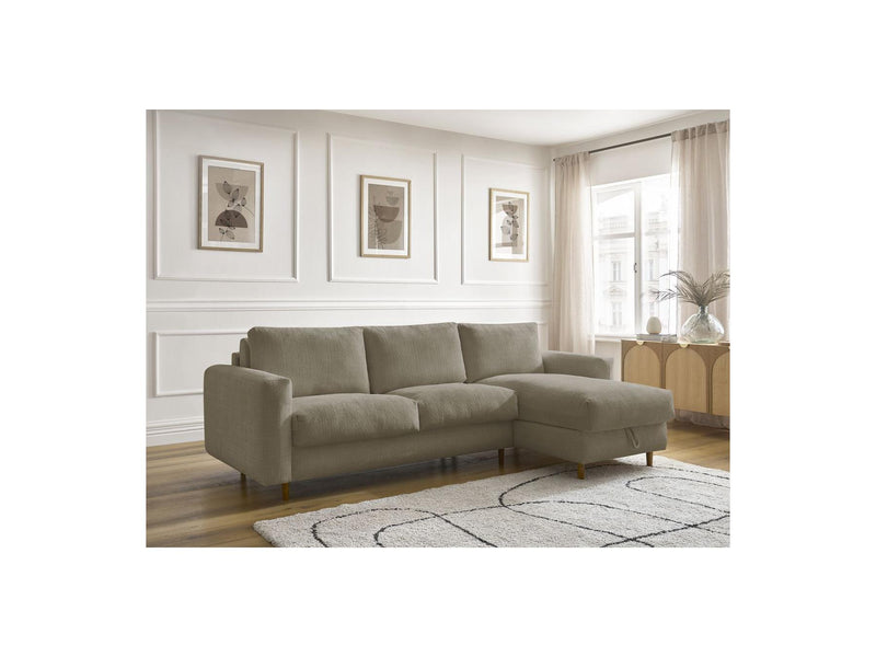 Canapé D'Angle Réversible Convertible - Nouveau Cocoone - Tissu Texturé