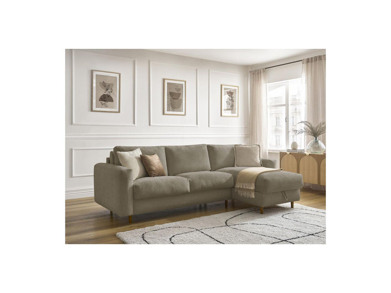 Canapé D'Angle Réversible Convertible - Nouveau Cocoone - Tissu Texturé