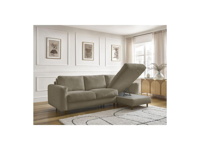 Canapé D'Angle Réversible Convertible - Nouveau Cocoone - Tissu Texturé