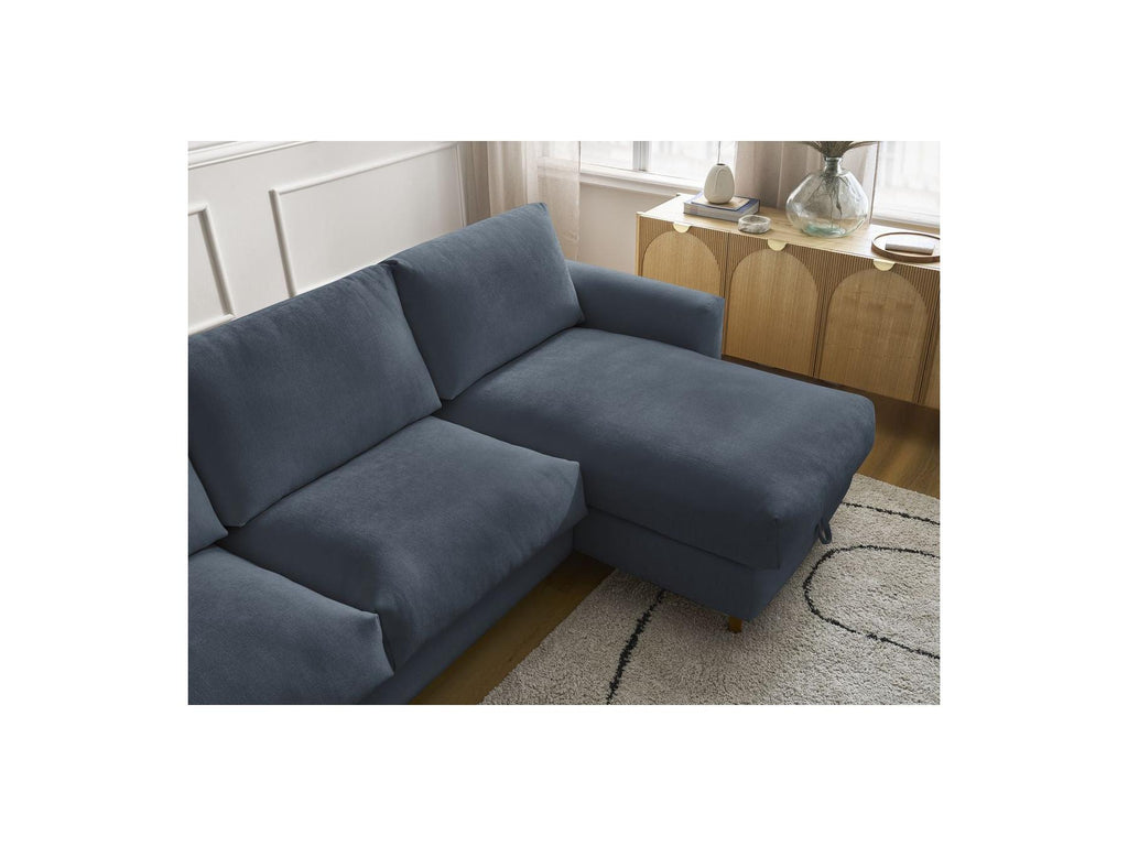 Cocoone - Canapé D'Angle Réversible Convertible Nouveau Ouverture Express - Tissu Lisse