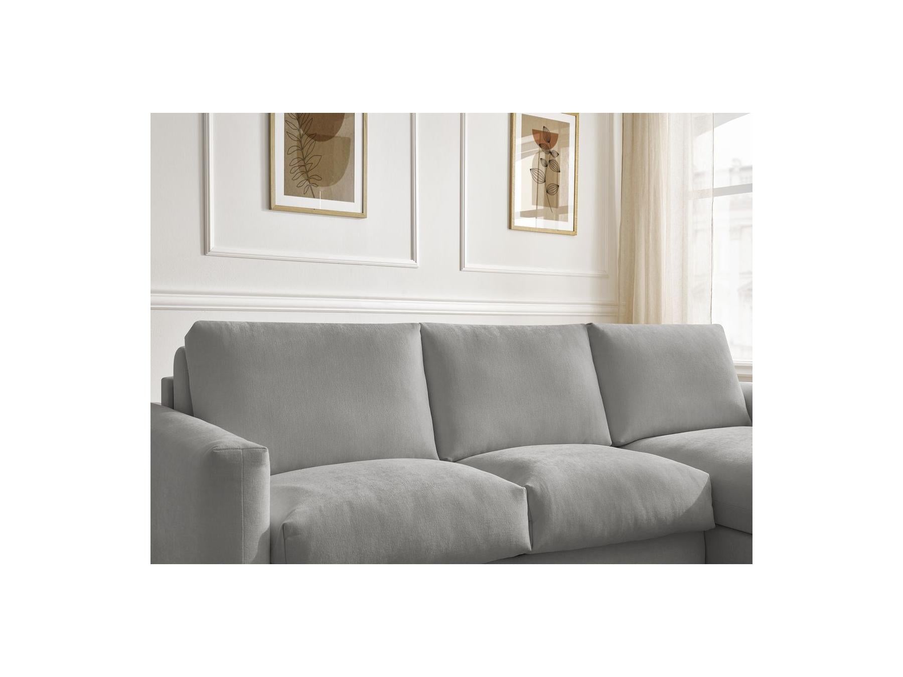 Cocoone - Canapé D'Angle Réversible Convertible Nouveau Ouverture Express - Tissu Lisse