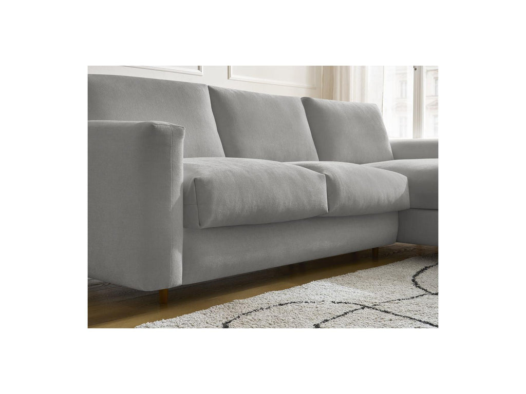 Cocoone - Canapé D'Angle Réversible Convertible Nouveau Ouverture Express - Tissu Lisse