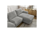 Cocoone - Canapé D'Angle Réversible Convertible Nouveau Ouverture Express - Tissu Lisse