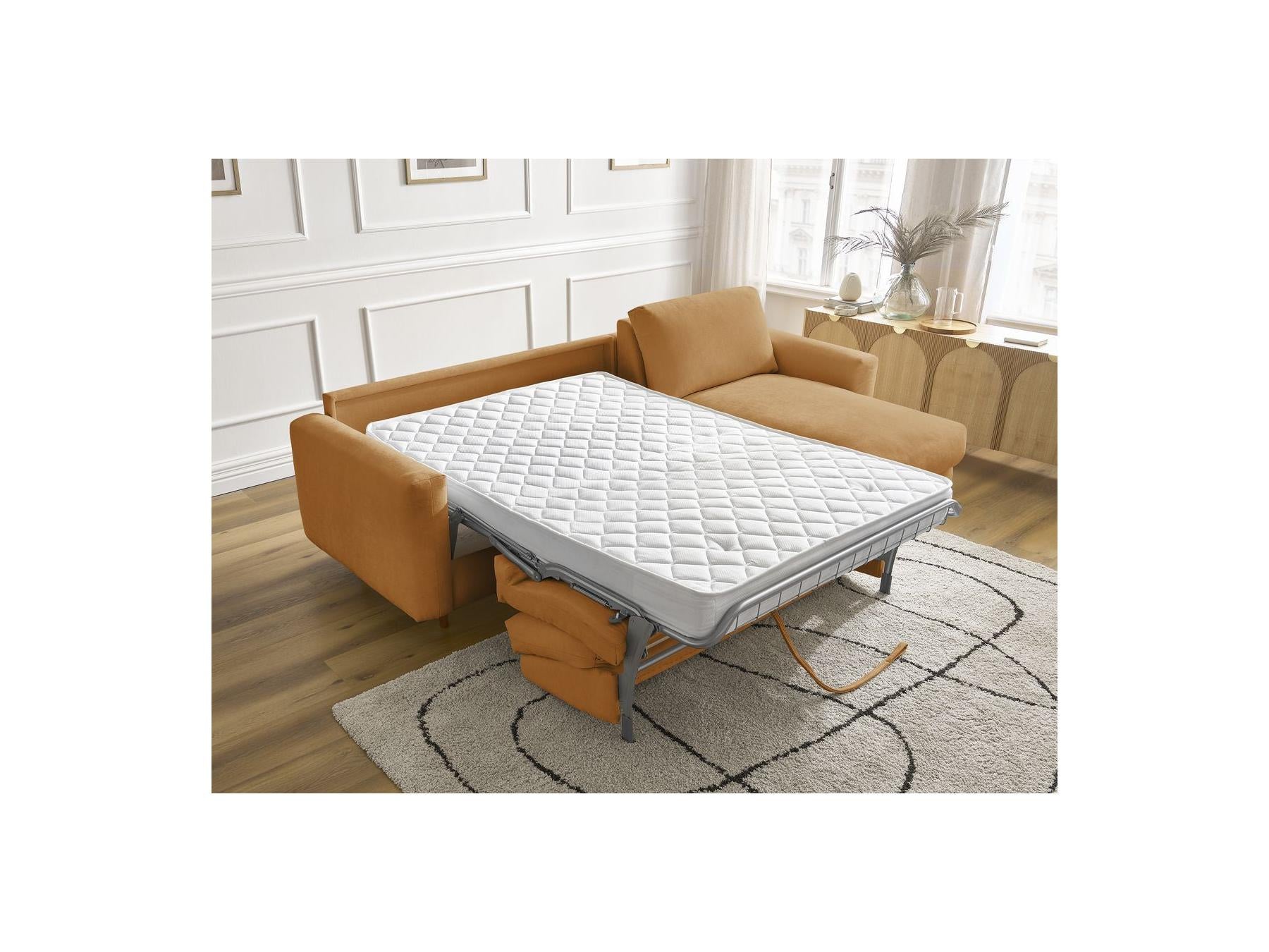 Cocoone - Canapé D'Angle Réversible Convertible Nouveau Ouverture Express - Tissu Lisse