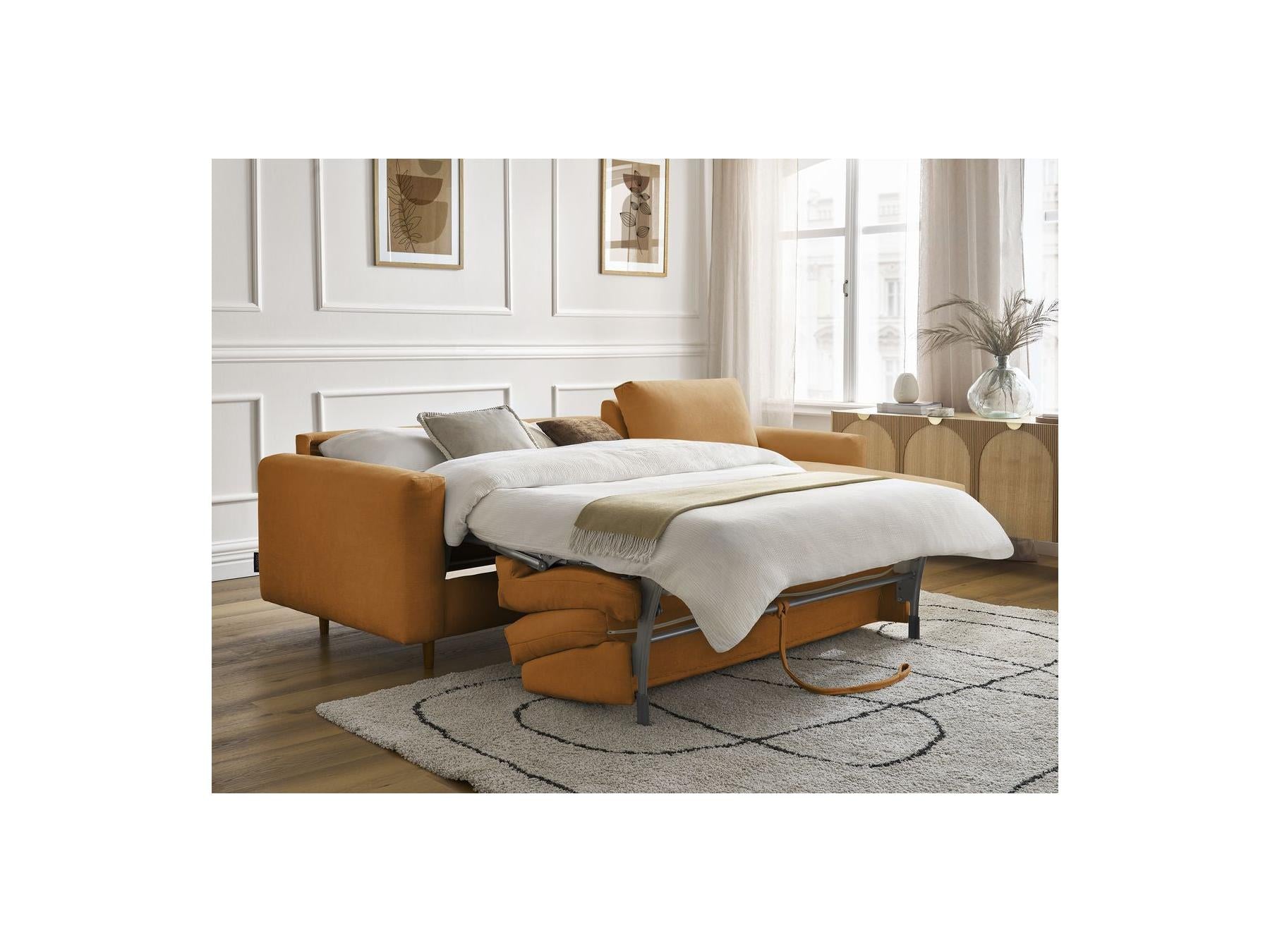 Cocoone - Canapé D'Angle Réversible Convertible Nouveau Ouverture Express - Tissu Lisse