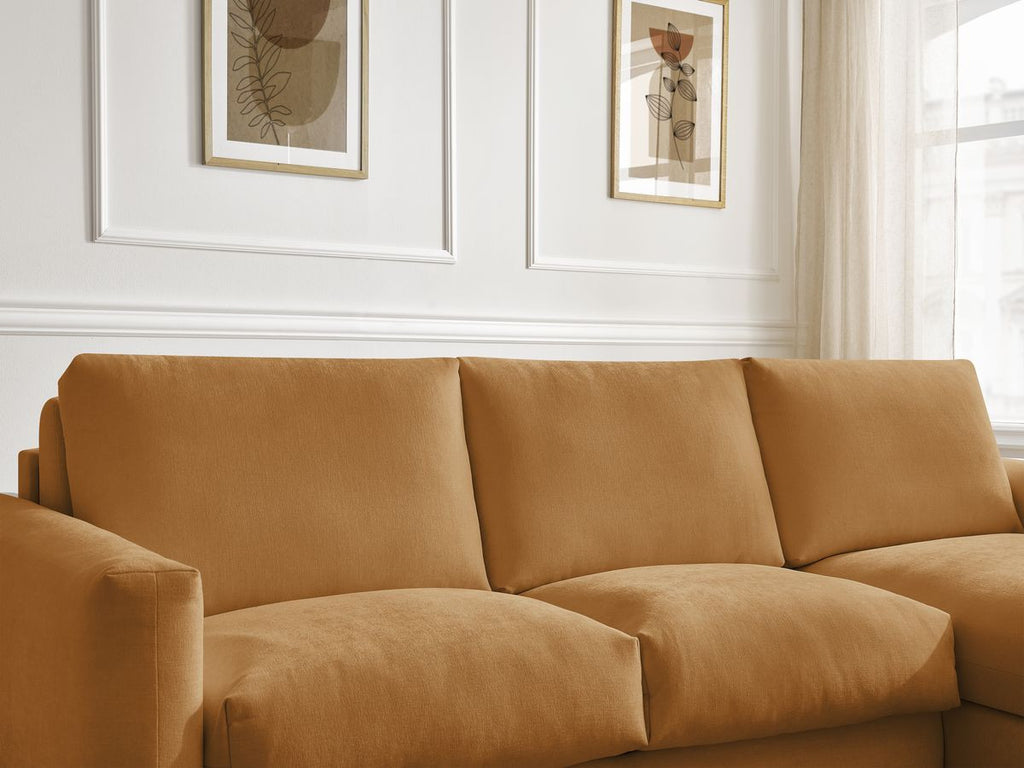 Cocoone - Canapé D'Angle Réversible Convertible Nouveau Ouverture Express - Tissu Lisse